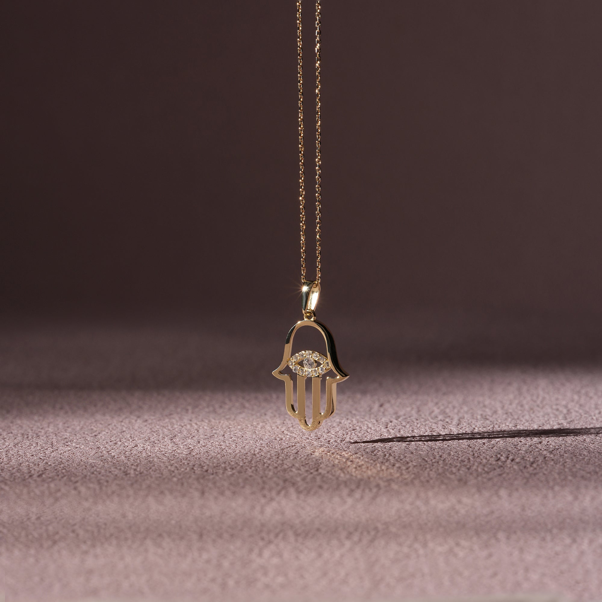 hamsa, evil eye, pendant necklace