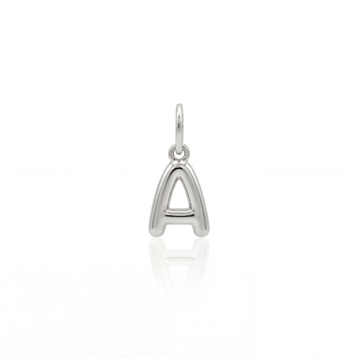 14K gold letter necklace, product photo