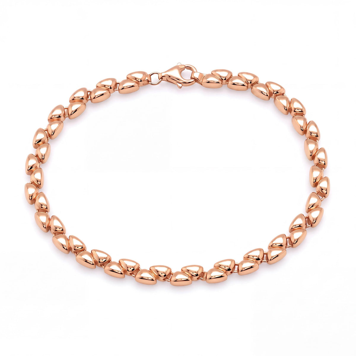 14K gold link bracelet, product photo