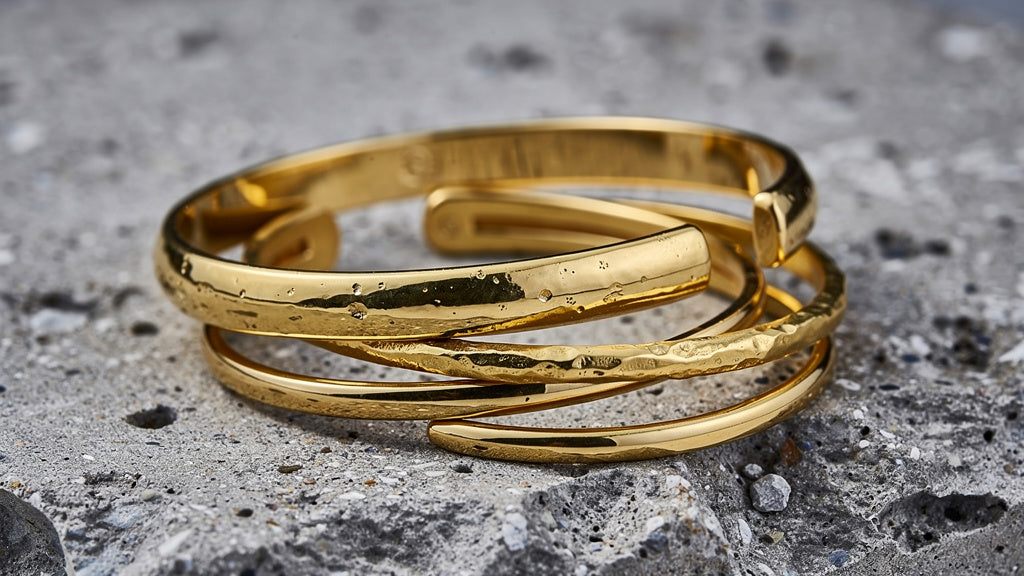 24k gold bracelets for women in bangle and cuff styles