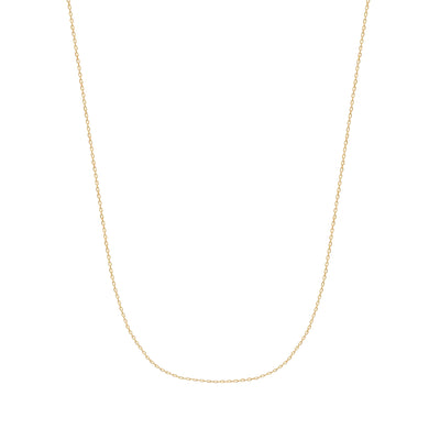 14K gold cable chain extender chain necklace, product photo