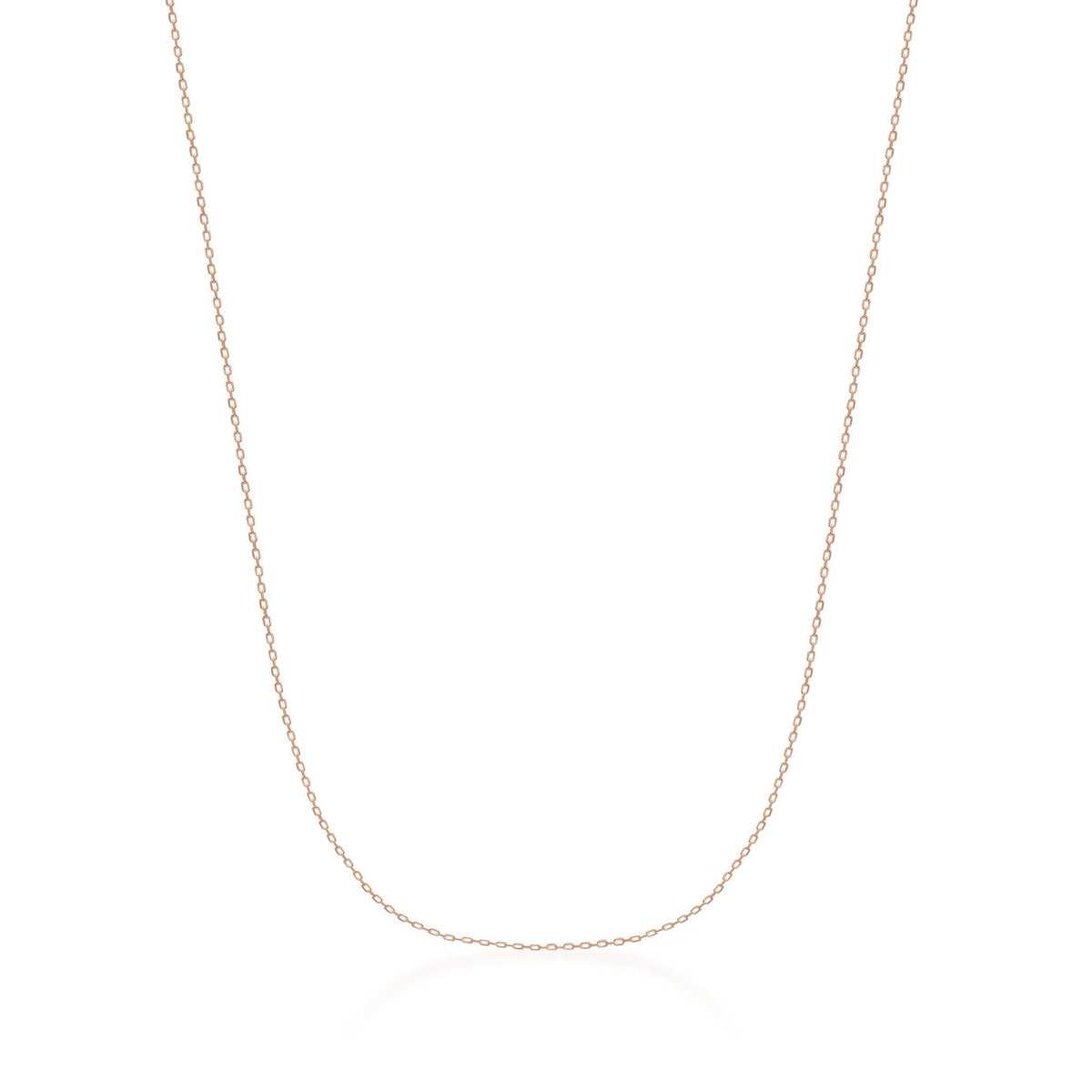 14K gold cable chain extender chain necklace, product photo