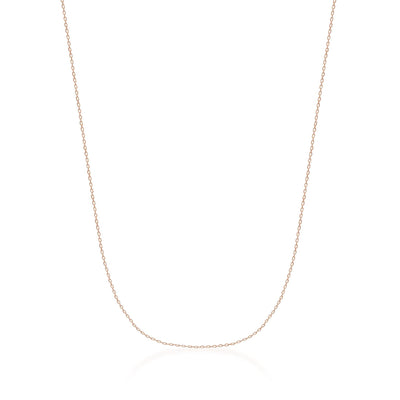 14K gold cable chain extender chain necklace, product photo
