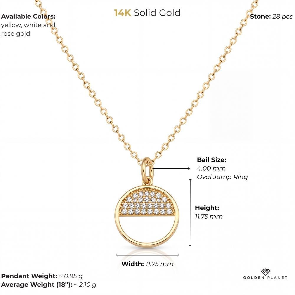 14K gold circle size and weight guide, size and weight guide