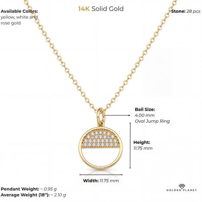 14K gold circle size and weight guide, size and weight guide