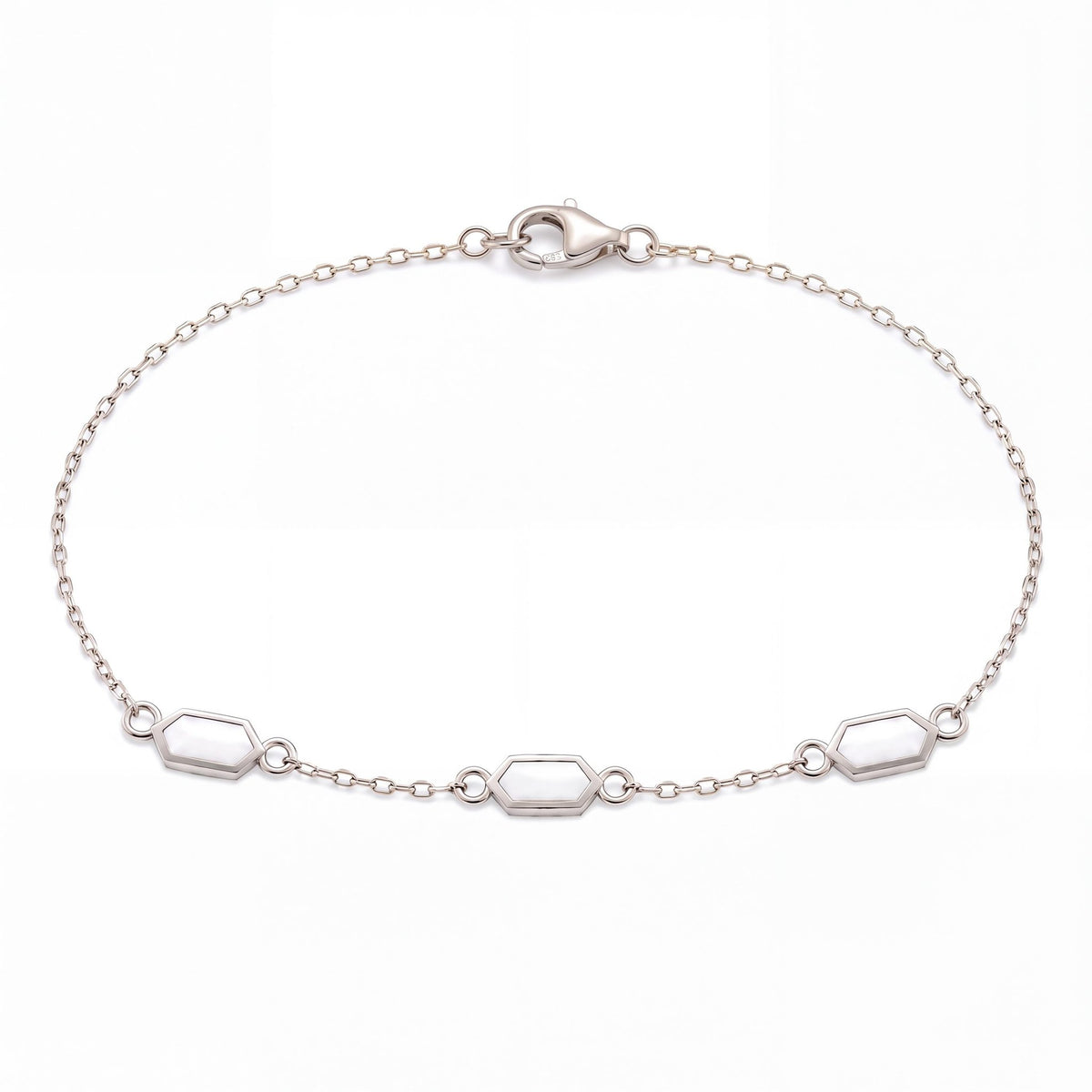 14K gold enamel bracelet, product photo
