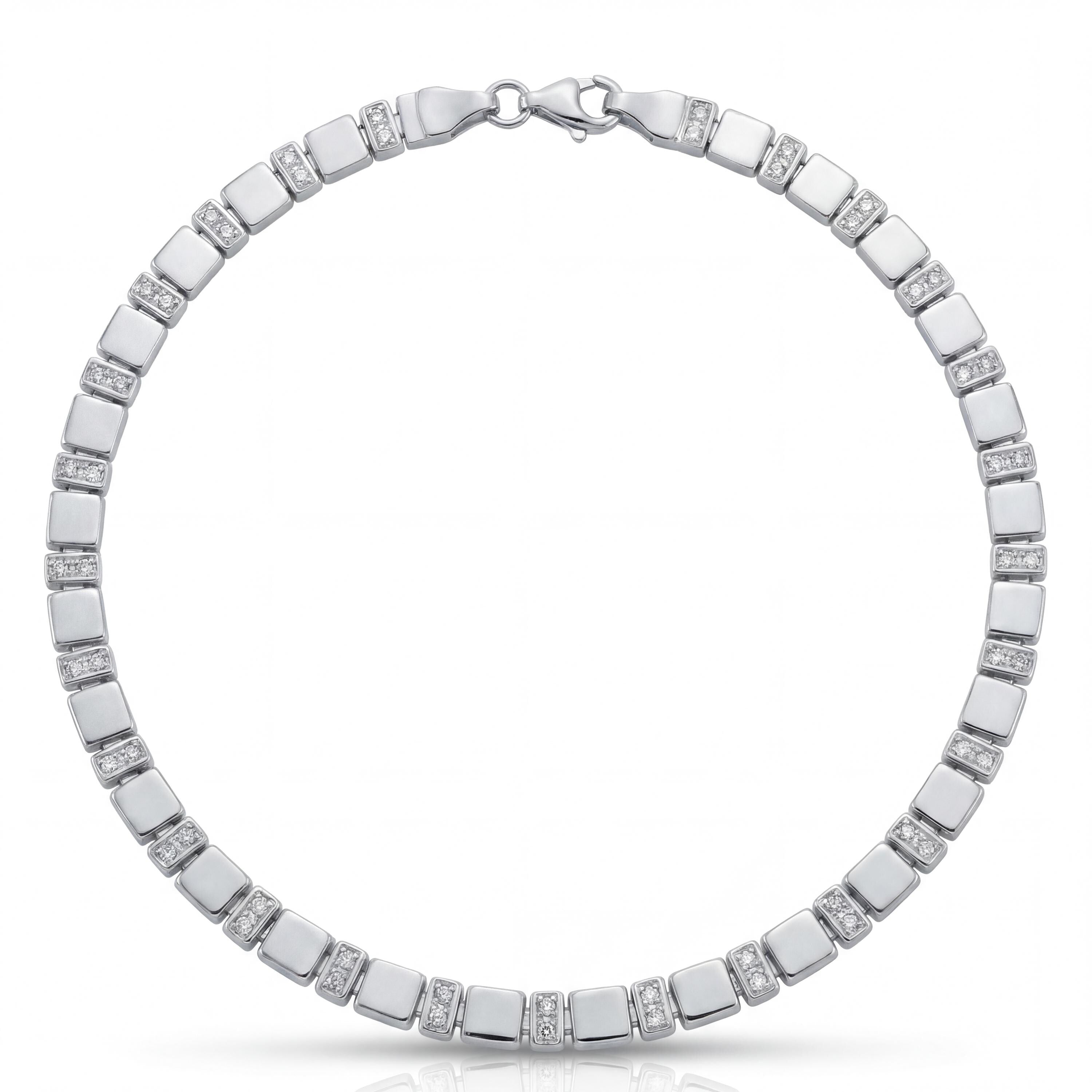 14K Gold Tennis Bracelet, CZ Stone Accent, Luxury Bracelet for Women, Elegant Jewelry Gift