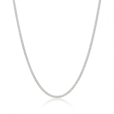 14K Solid Gold Curb Chain Necklace, Gourmet Link Chain - Minimal Dainty Fine Jewelry Layering