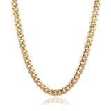 14K gold Cuban curb link chain necklace in yellow gold