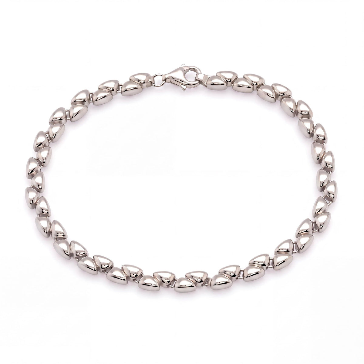 14K gold link bracelet, product photo