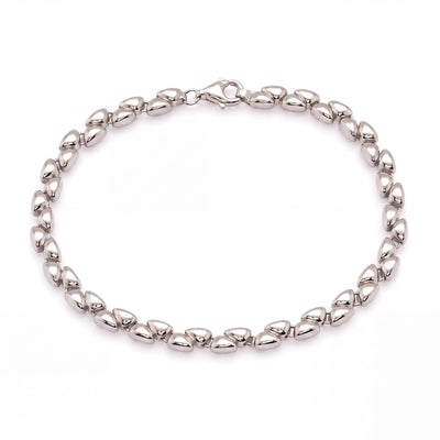14K gold link bracelet, product photo