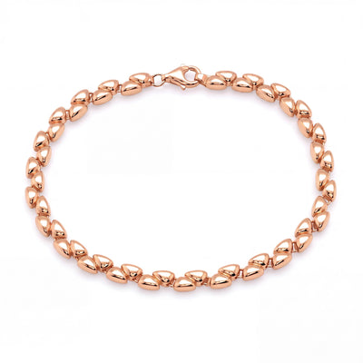 14K gold link bracelet, product photo